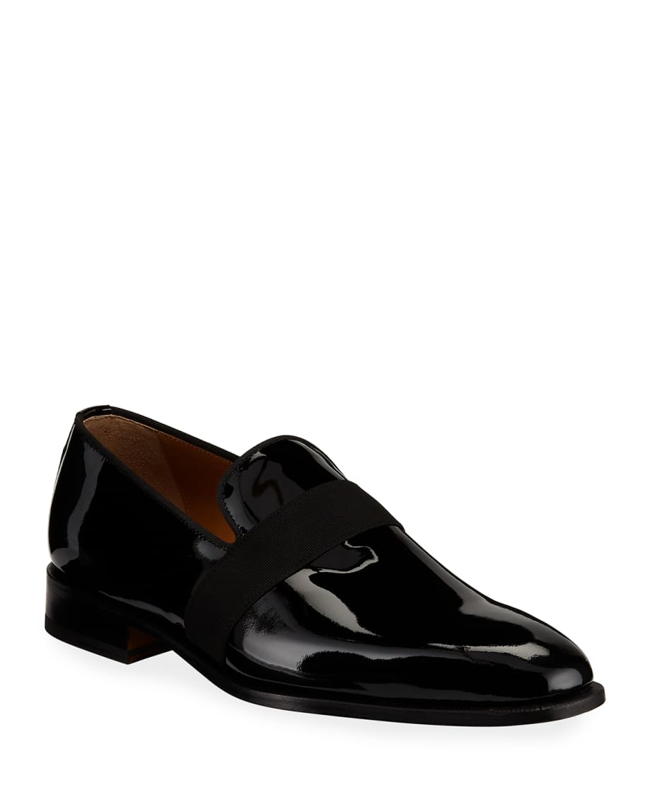 Mens Patent Leather Slipon Loafers