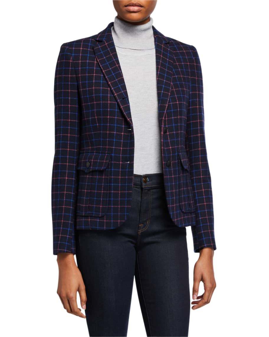 Rag & Bone Nancie Check Blazer | Neiman Marcus