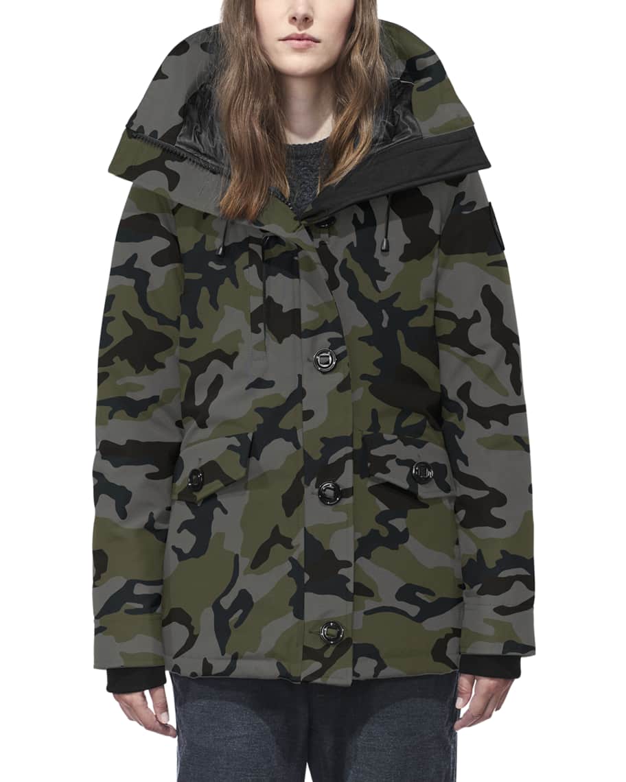 Canada Goose Rideau Hooded Camo Parka Coat Neiman Marcus