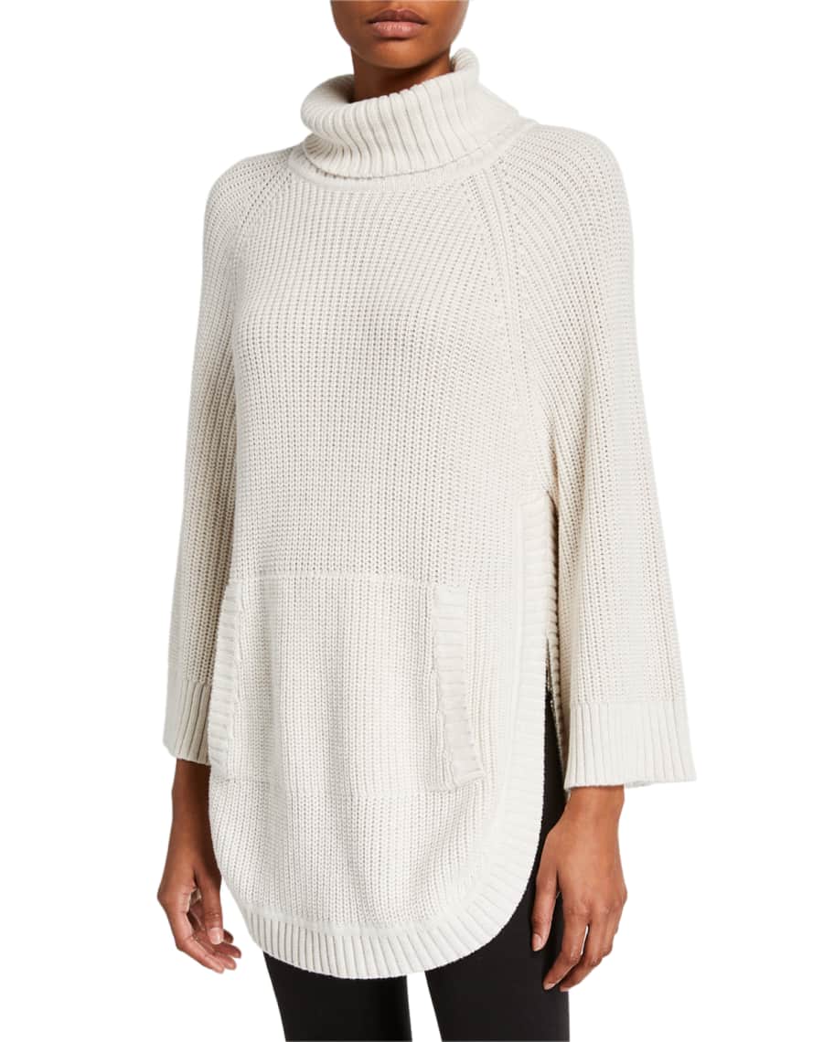 UGG Raelynn 3/4-Sleeve Knit Poncho Sweater | Neiman Marcus