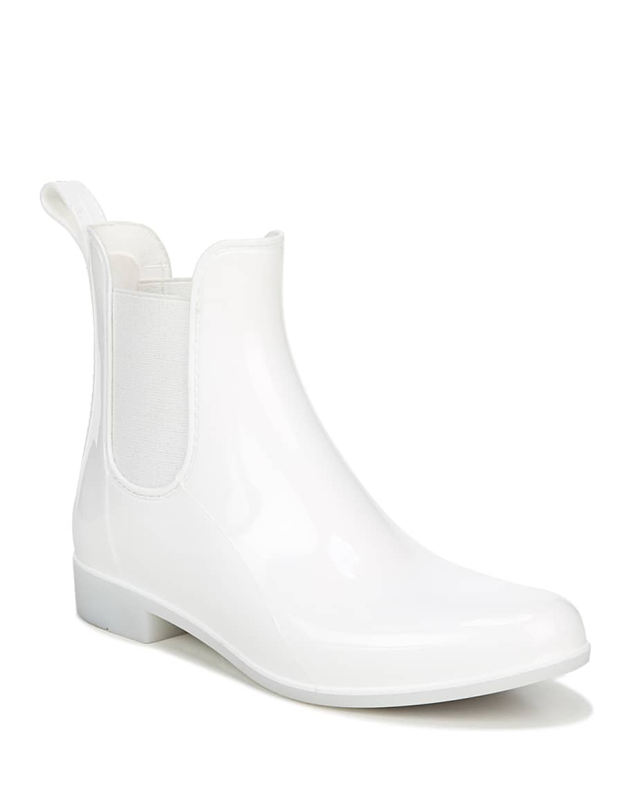 Sam Edelman Tinsley Gored Short Chelsea Rain Boots White Neiman