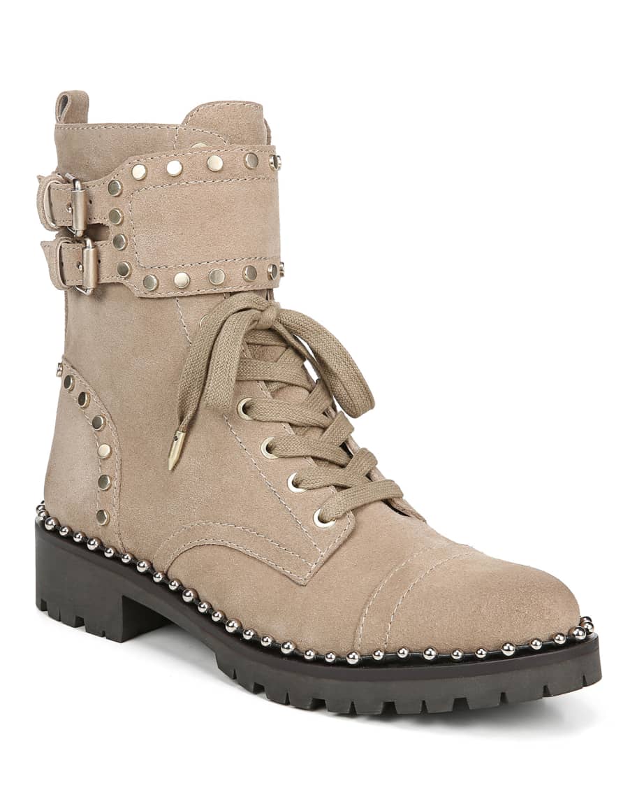 Jennifer Studded Combat Boots