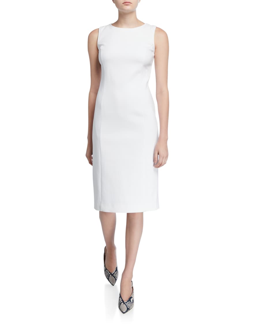 Piazza Sempione Double-Knit Sleeveless Sheath Dress | Neiman Marcus