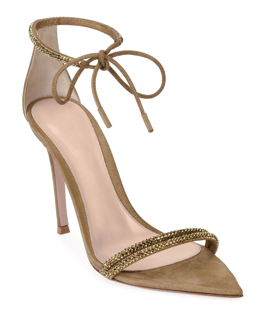 Gianvito Rossi Pointed Open Toe Ankle Toe Sandals Neiman Marcus
