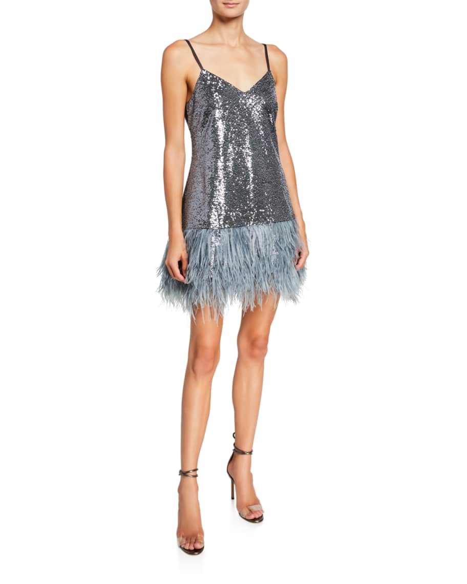 Cinq a sept sequin dress cheap