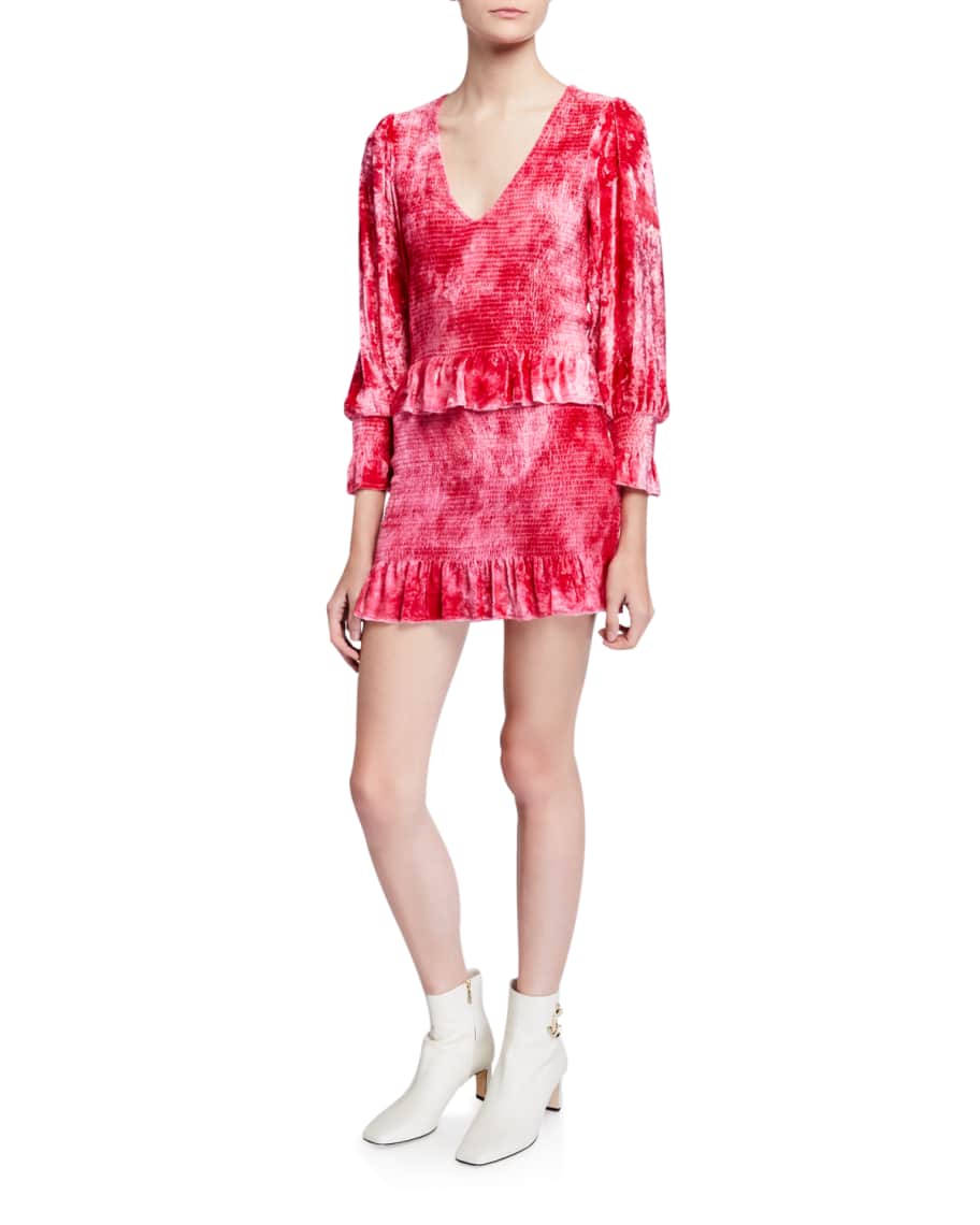 Loveshackfancy outlet velvet dress