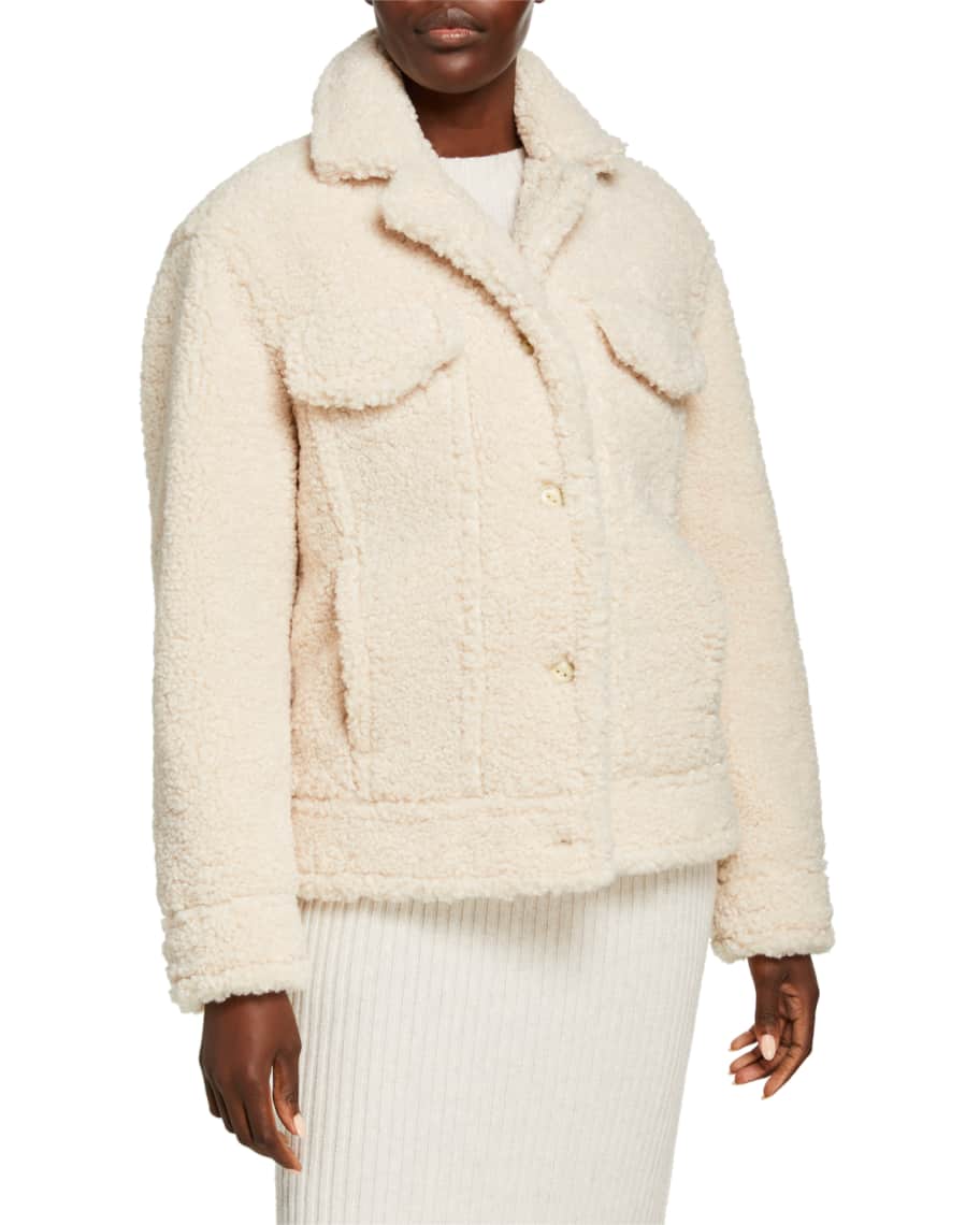 Sherpa faux fur jacket clearance
