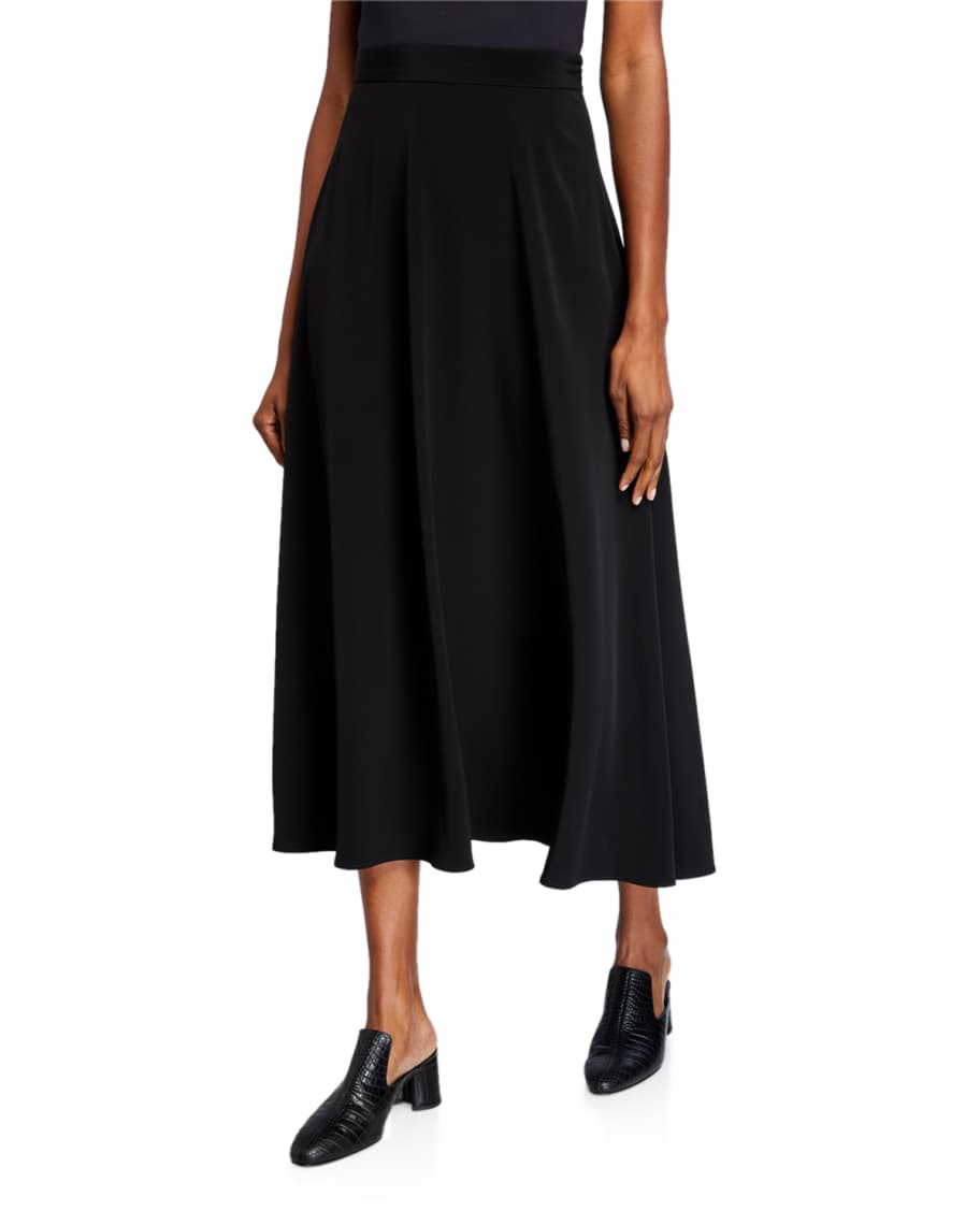 Co Georgette Bias Midi Skirt | Neiman Marcus