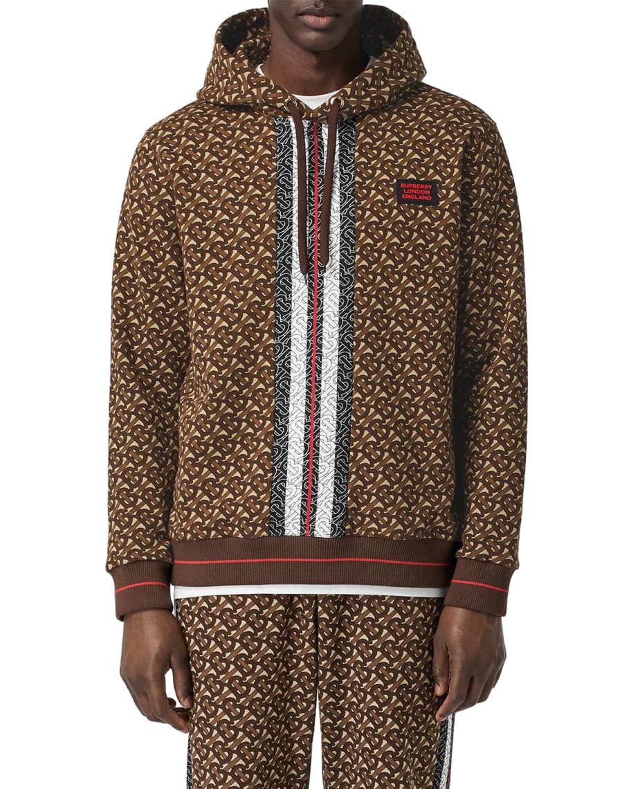 Burberry TB Monogram Fleece Zipped Hoodie - Farfetch