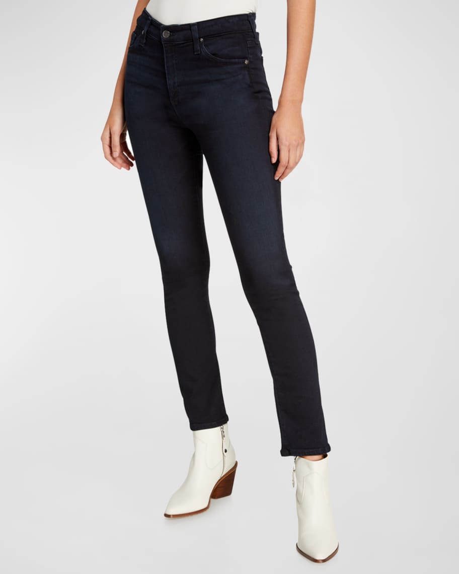 AG Jeans Mari HighRise Slim Straight Jeans Neiman Marcus