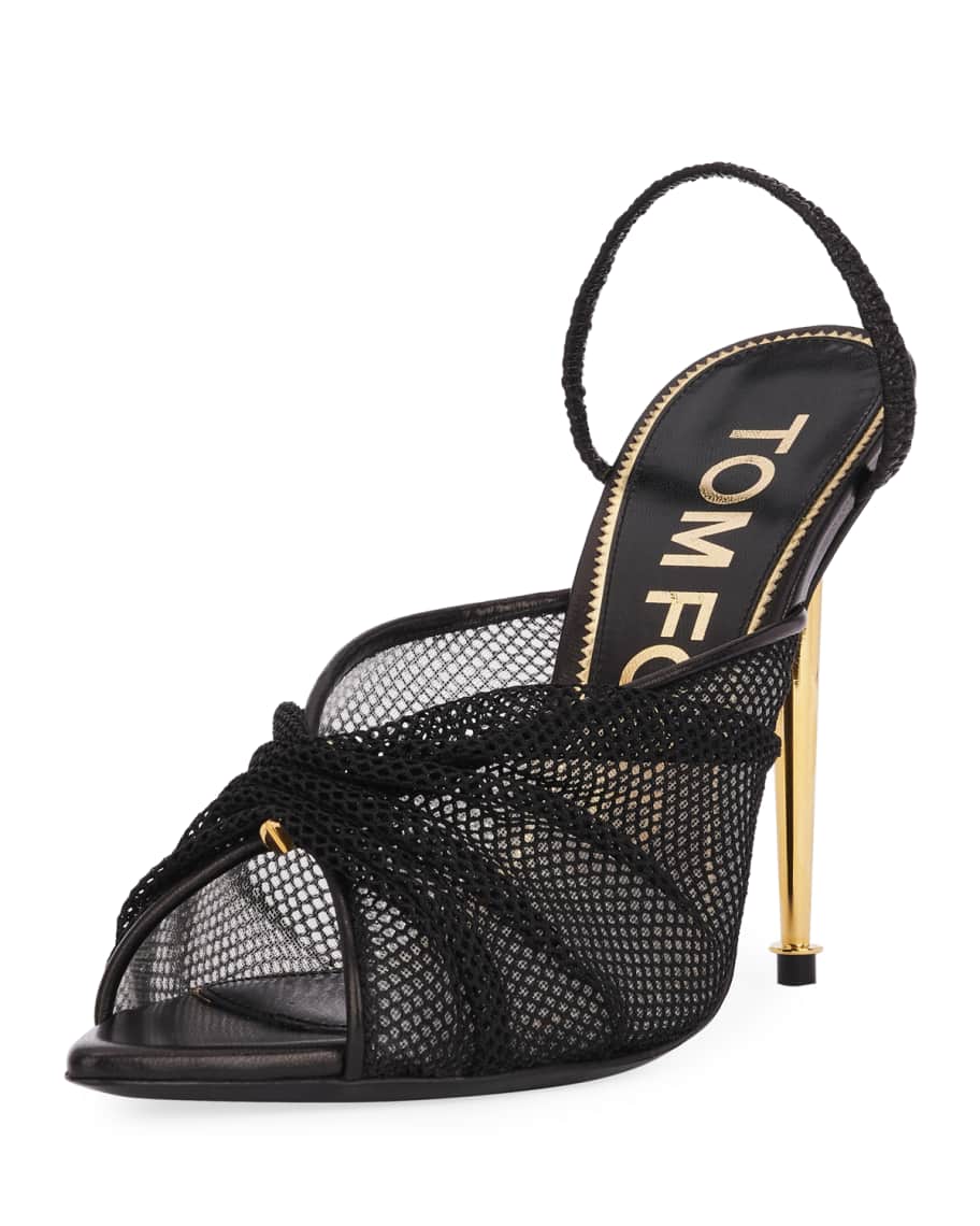 TOM FORD OT Mesh Slingback Pumps Neiman Marcus