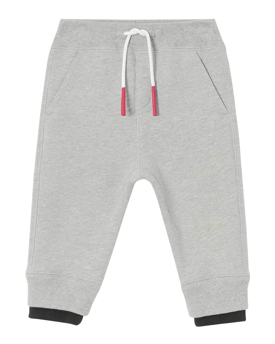 Burberry Boy's Double Ribbed Logo Patch Sweatpants, Size 6M-2 | Neiman ...
