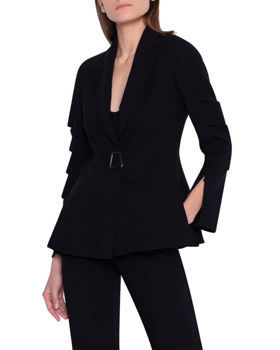 Blazer with arm slits top