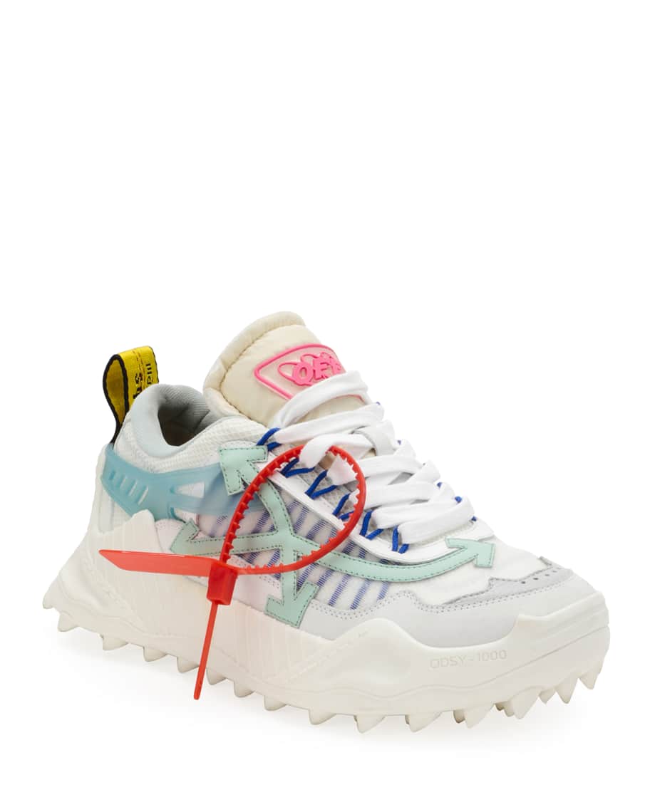 Off-White Odsy Colorblock Mesh Sneakers | Neiman Marcus
