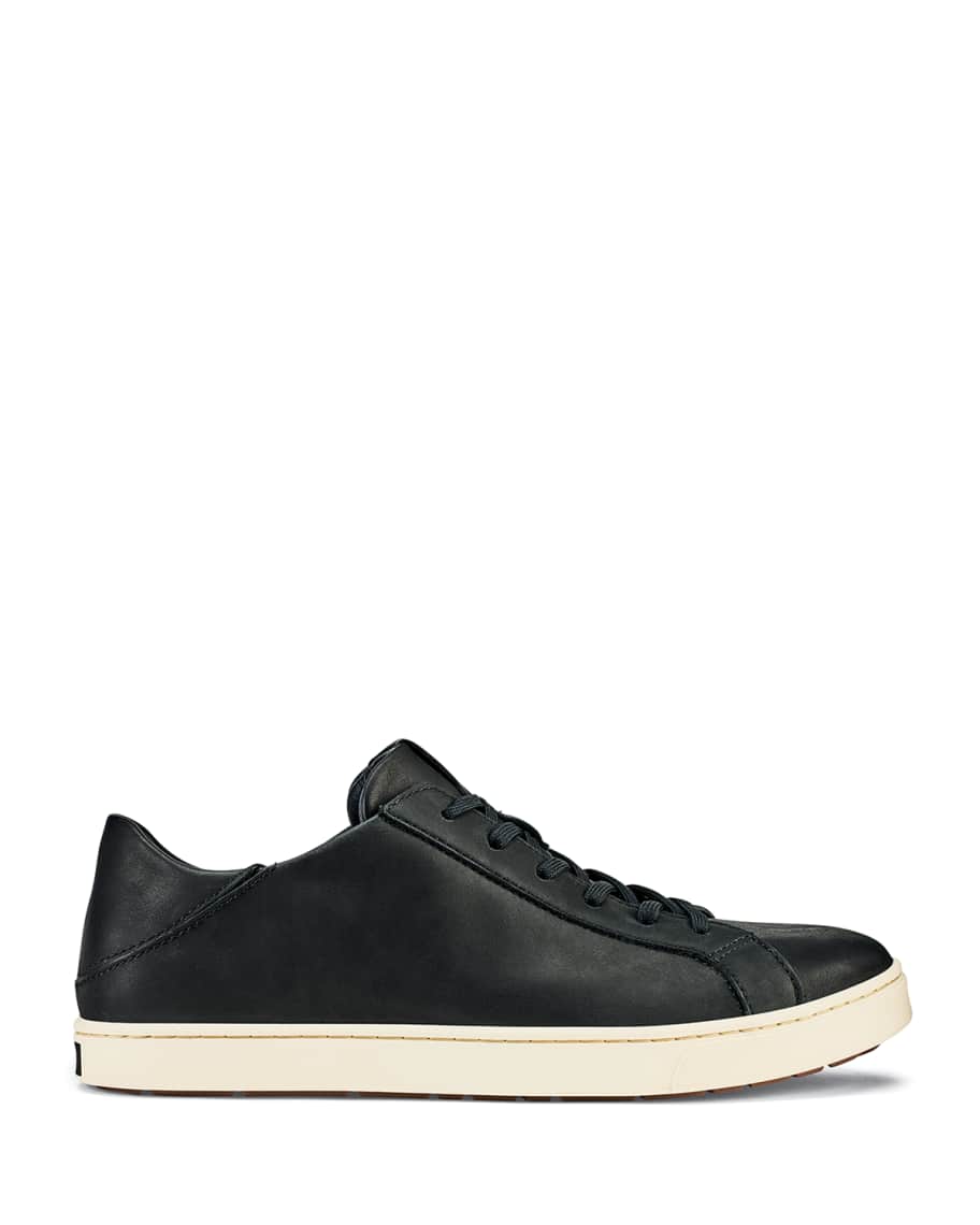 Olukai Men s Kahu Pahaha Leather Everyday Sneakers Neiman Marcus