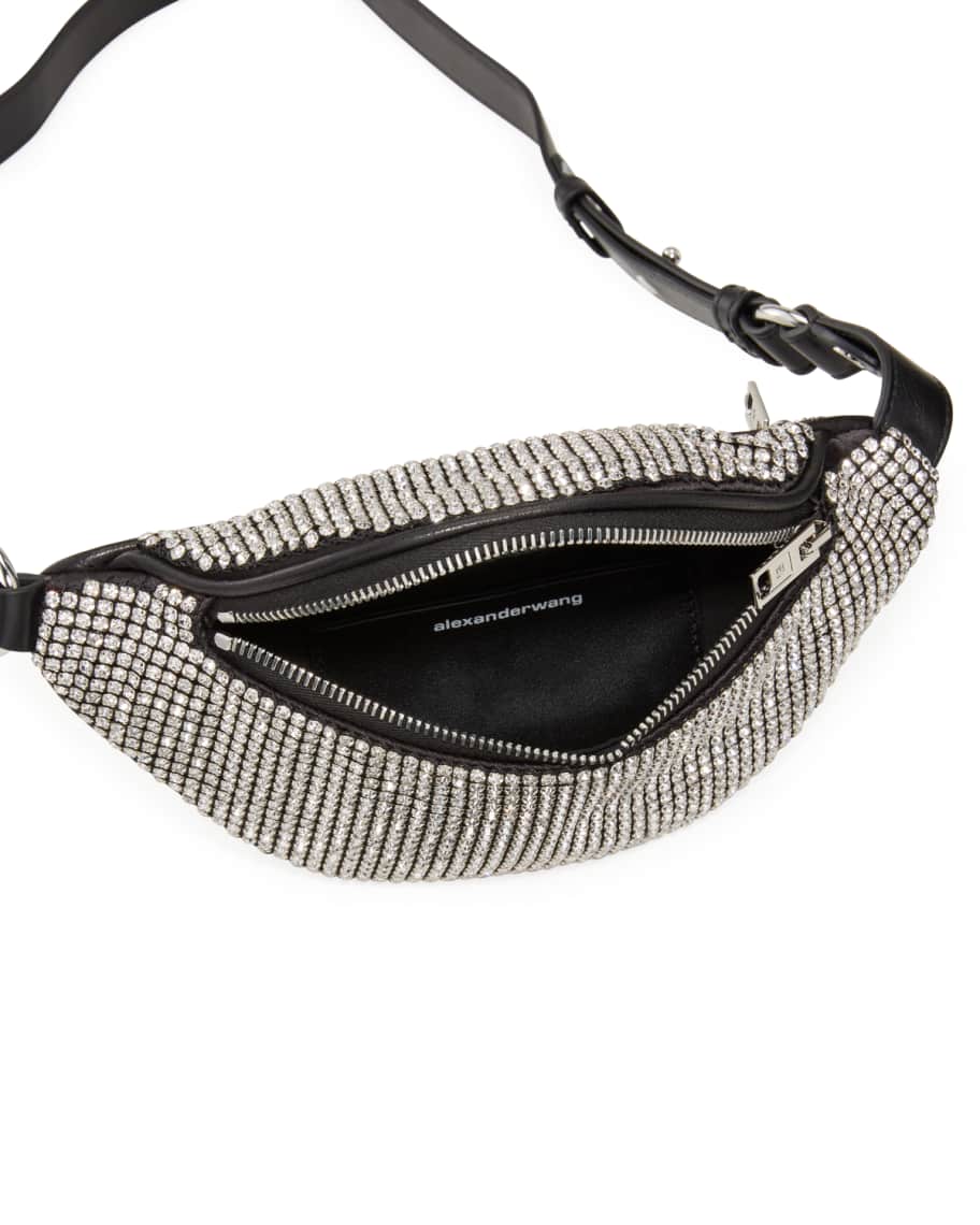 Attica Mini Rhinestone Multi Zip Fanny Pack
