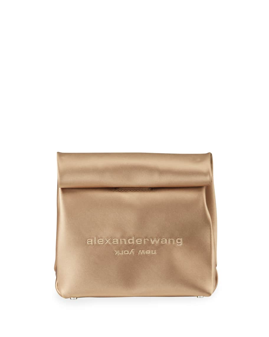 Alexander Wang Lunch Bag Patent Leather Clutch in White