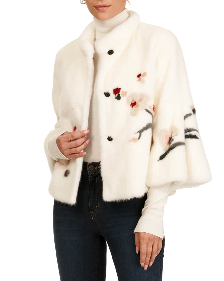 Gorski Mink Fur Jacket W/ Bell Sleeves | Neiman Marcus