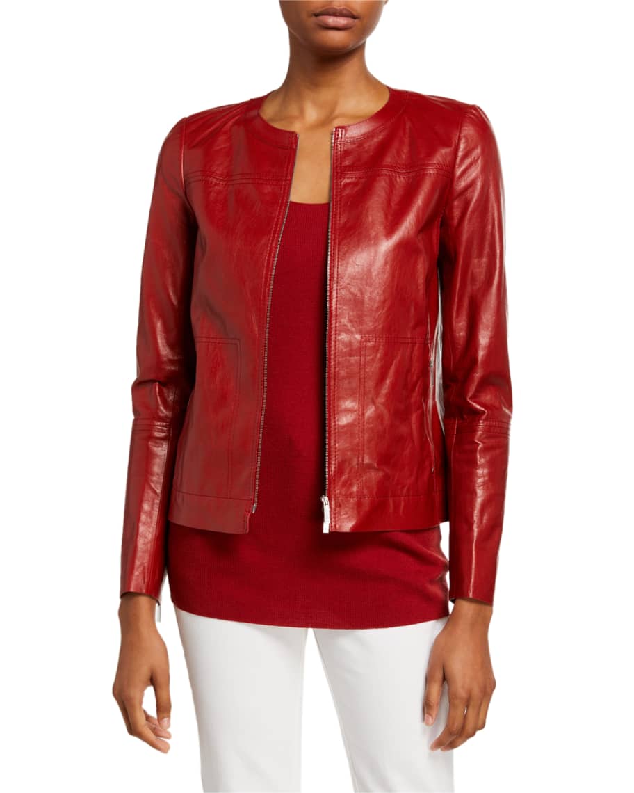 Lafayette 148 leather jacket sale