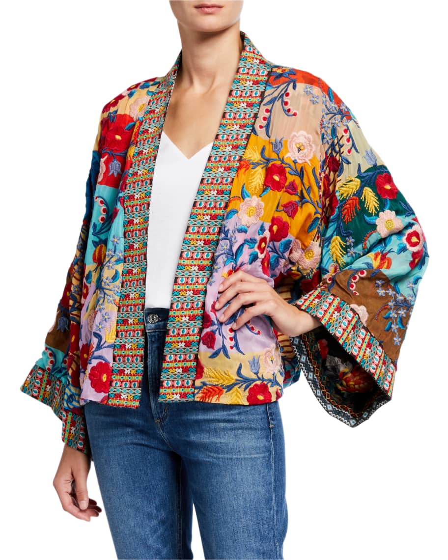 Johnny Was Kiki Reversible Printed Kimono | Neiman Marcus