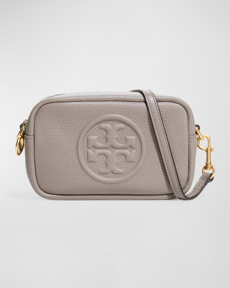 Tory Burch Perry Bombe Canvas Mini Bag in Blue