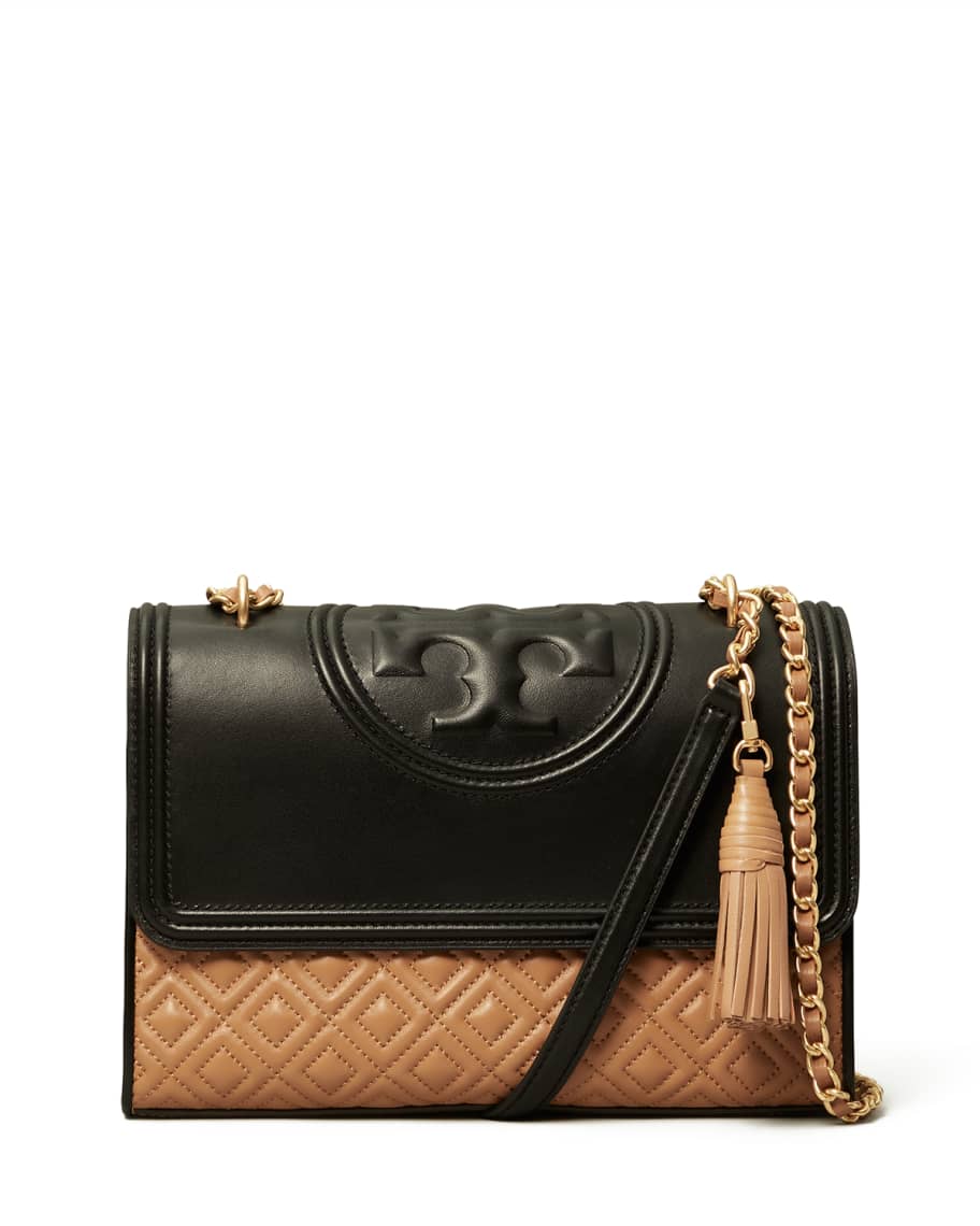 Tory Burch Kira Chevron Color-block Top-handle Satchel in Red