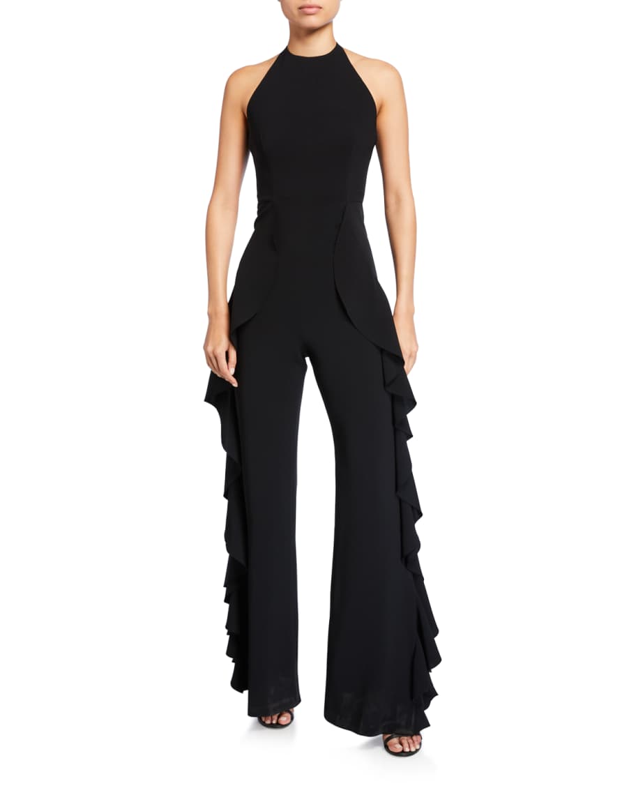 Ruffle side jumpsuit clearance