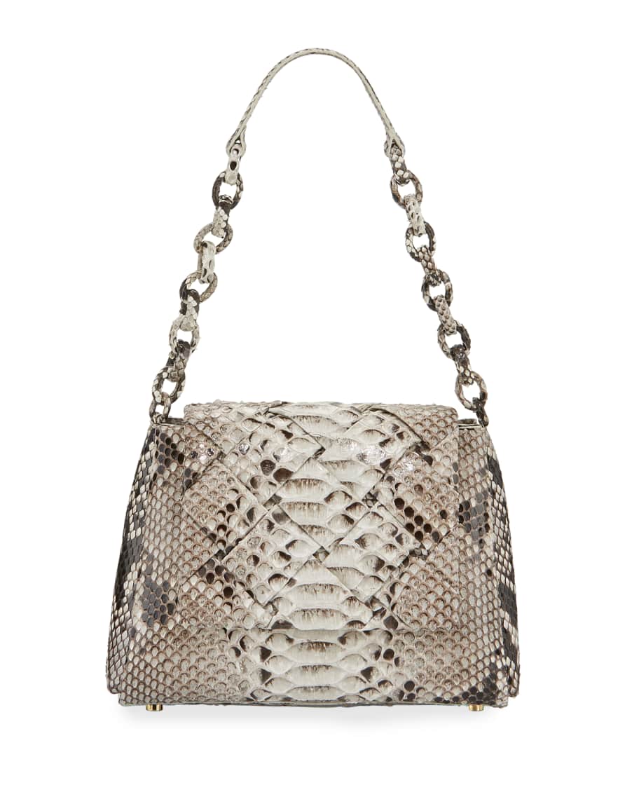 Nancy Gonzalez Medium Flap Shoulder Bag With Weave | Neiman Marcus