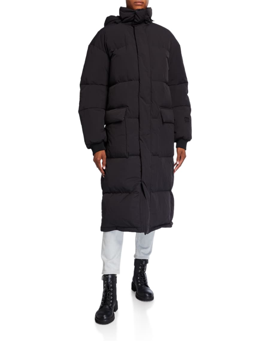 66 North Askja Long Down Coat with Detachable Hood | Neiman Marcus