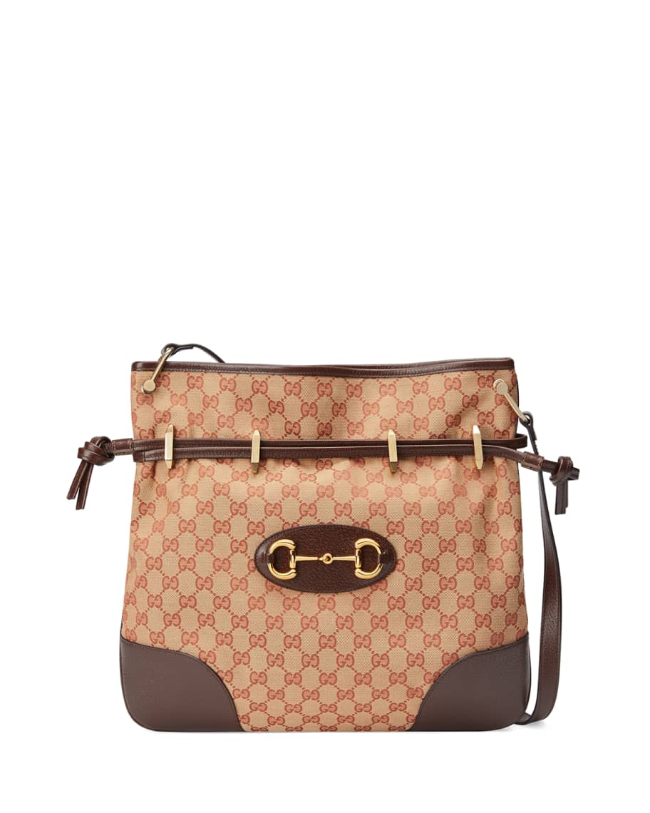 Gucci 1955 Morsetto Small Original GG Horsebit Drawstring Bucket