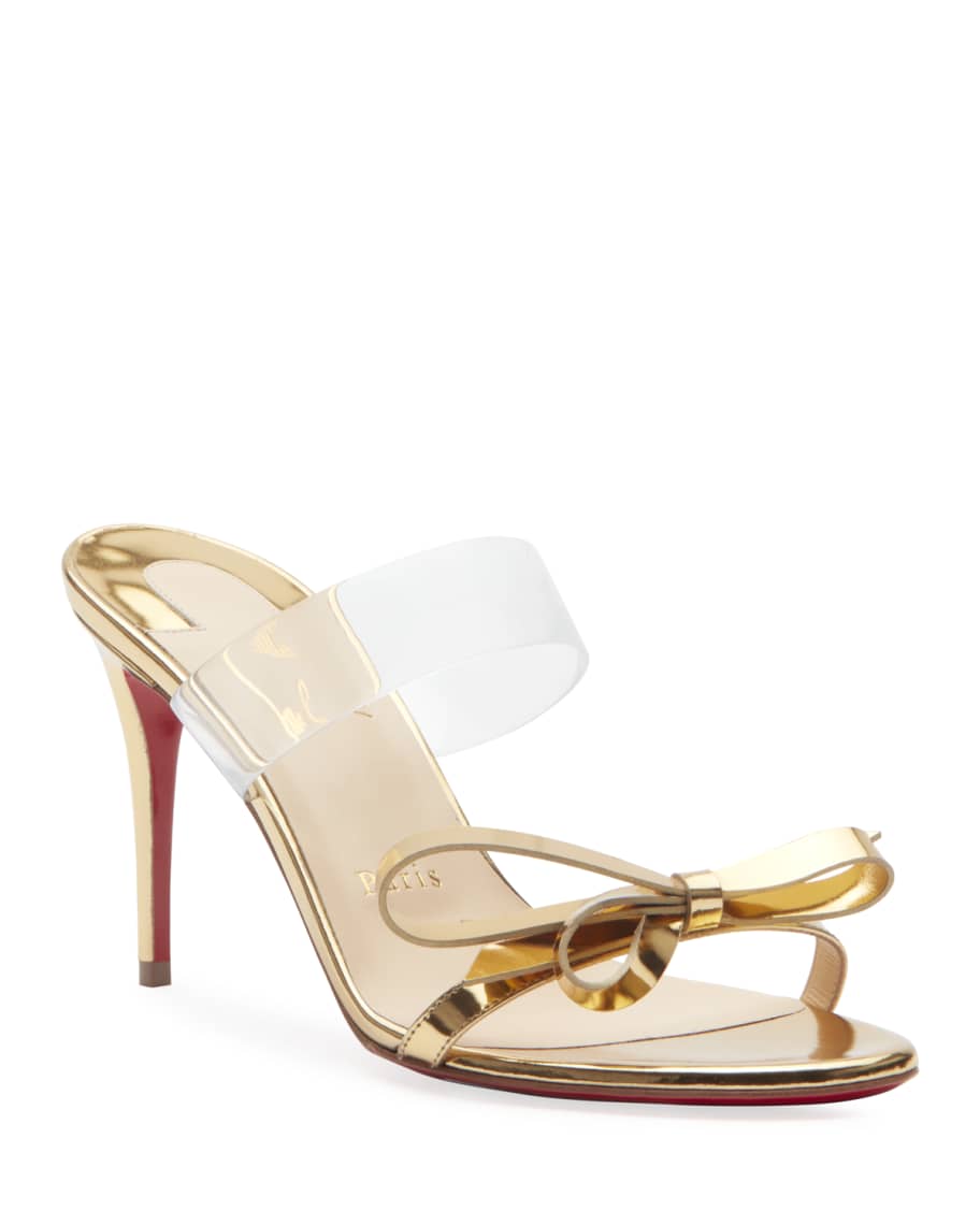 Christian Louboutin Just Nodo 85 Red Sole Sandals | Neiman Marcus