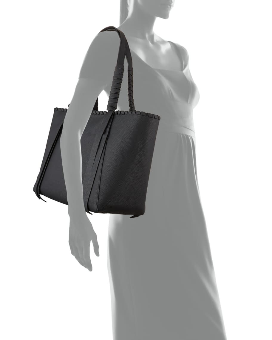 Kepi small east west leather tote bag 2025