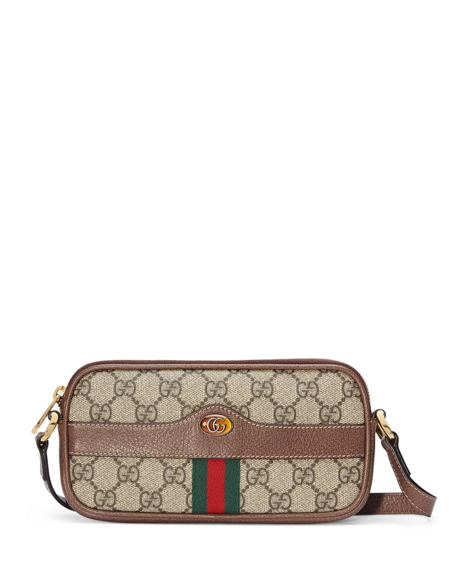 Gucci Ophidia East-West GG Supreme Crossbody Bag | Neiman Marcus