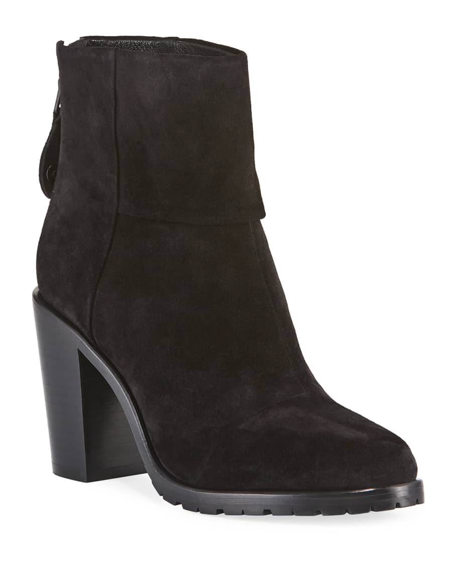 Rag Bone Newbury Suede Cuffed Ankle Booties Neiman Marcus