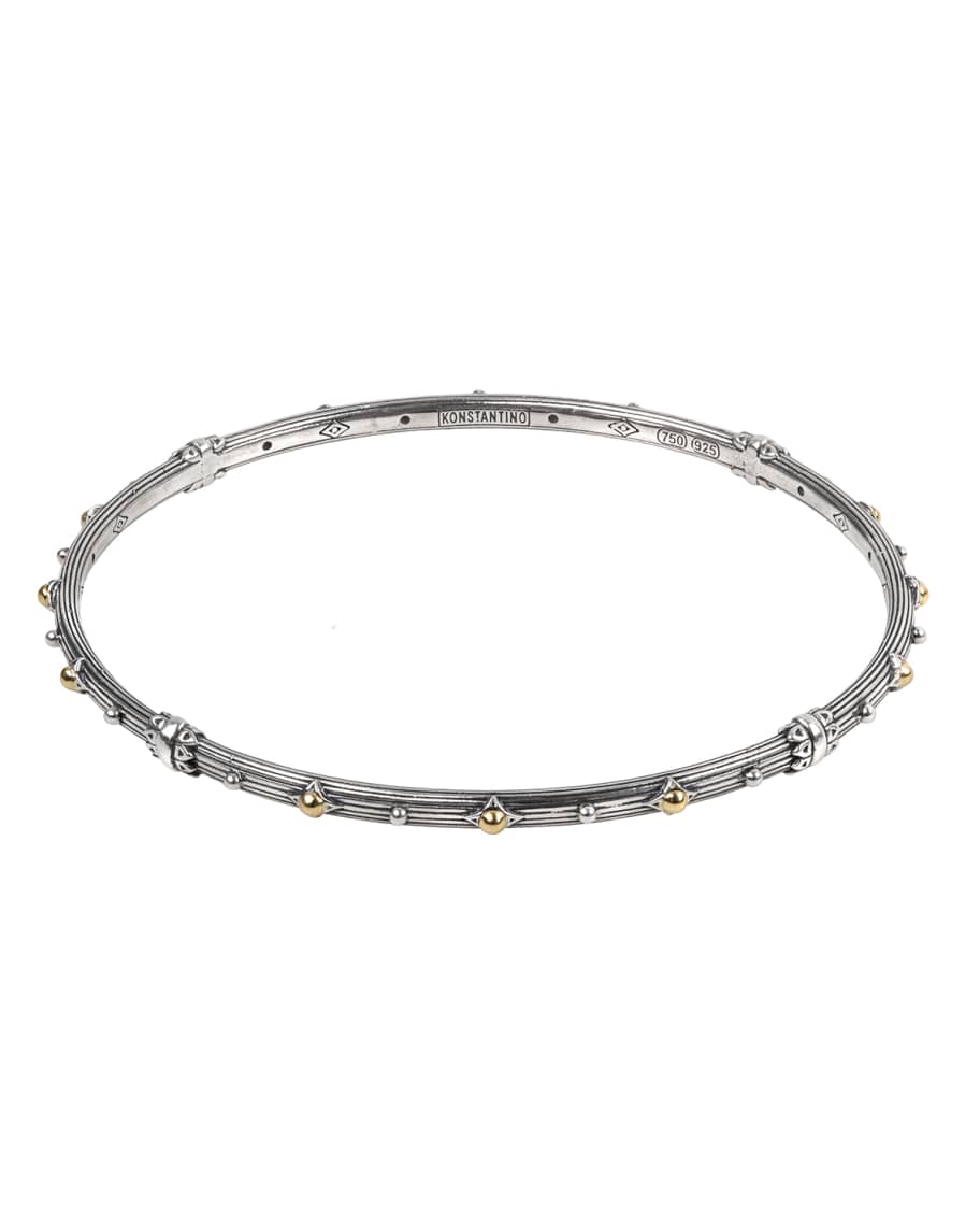 Konstantino Delos Two-Tone Bangle Bracelet, Size M | Neiman Marcus