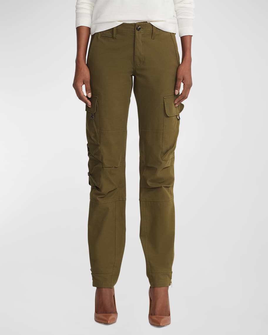 Ralph Lauren Collection Mitchell Stretch-Cotton Cargo Pants | Neiman Marcus