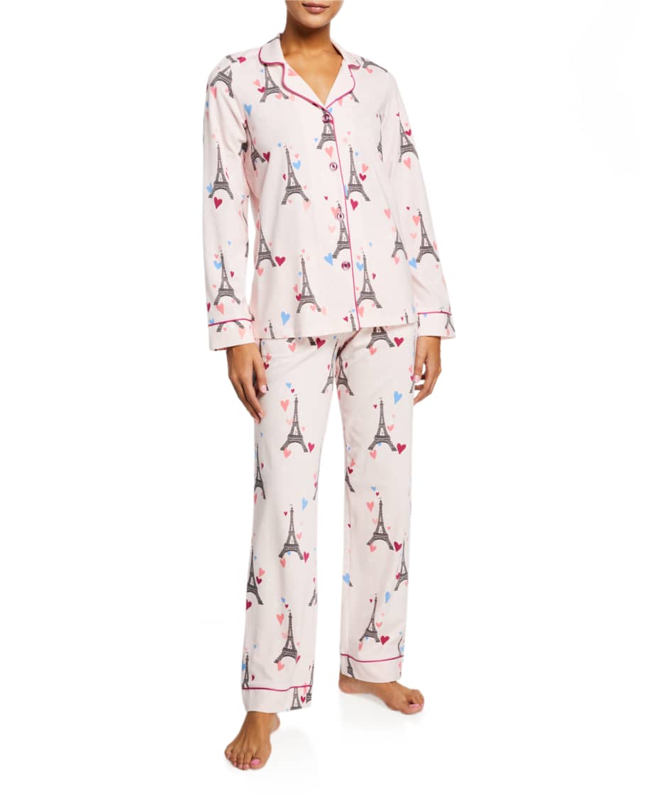 BedHead Pajamas Plus Size Eiffel Tower Classic Pajama Set Neiman