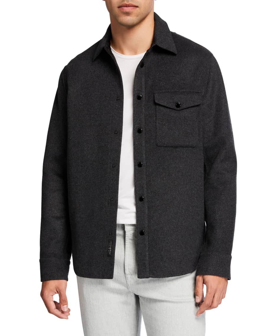 Rag & Bone Men's Principle Wool Shirt Jacket | Neiman Marcus