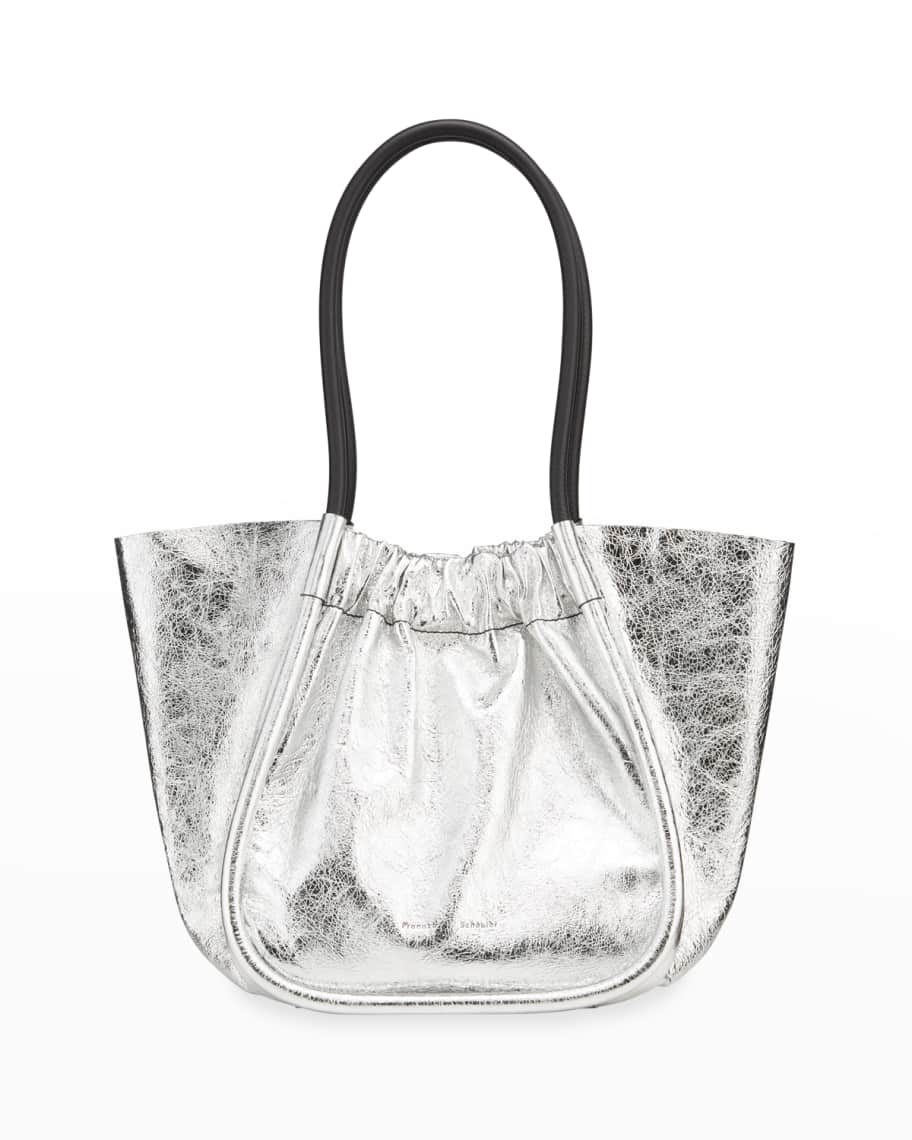 Proenza Schouler Pipe Leather Tote in Metallic