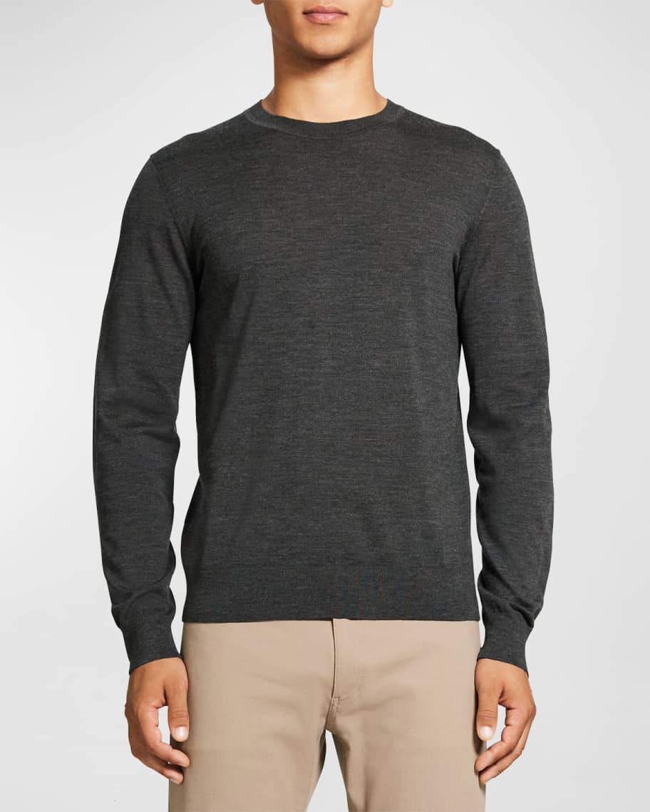 Theory Men's Regal Wool Crewneck Sweater | Neiman Marcus