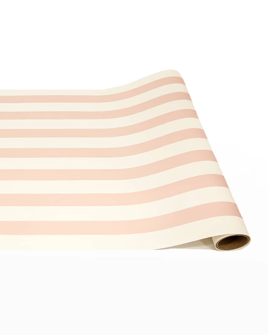Hester & Cook Pink Classic Stripe Paper Table Runner Neiman Marcus