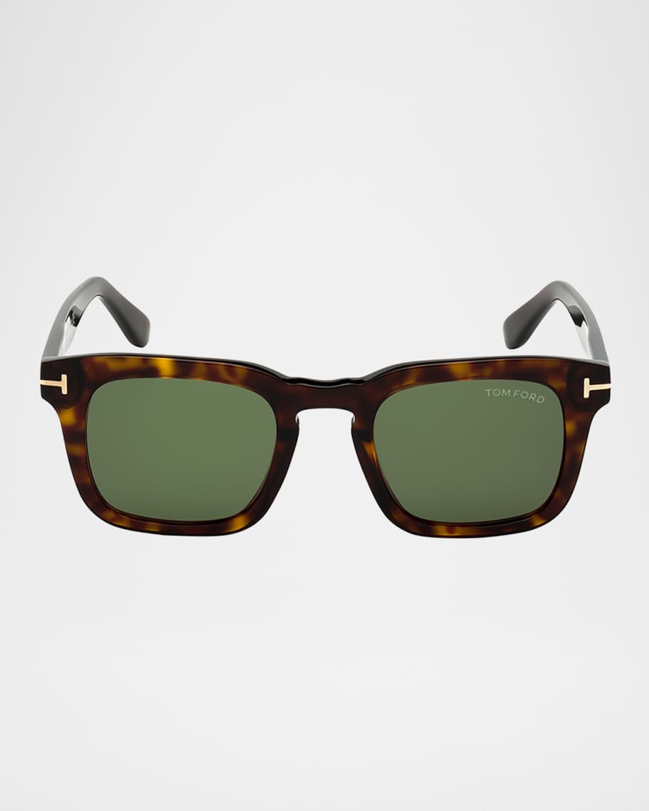 TOM FORD ノットデザインカフリンクス TOM FORD Men's Dax Square Tortoiseshell Sunglasses | Neiman Marcus