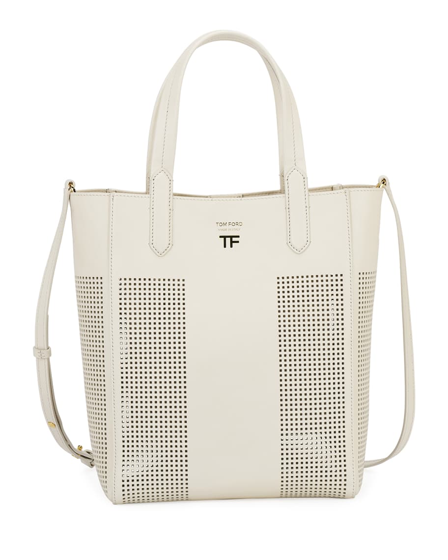 TOM FORD Perforated Small Tote Bag | Neiman Marcus