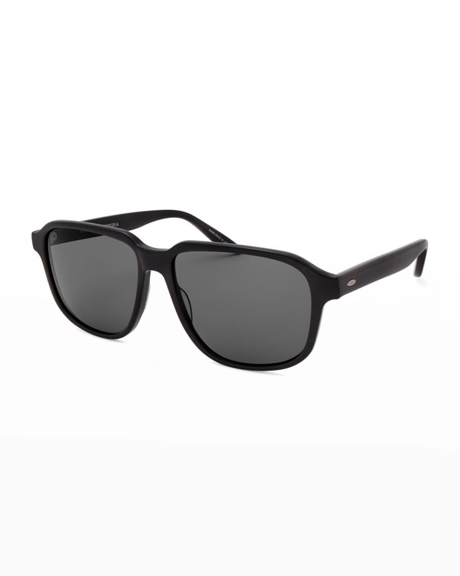 Barton Perreira Men's Rectangle Acetate Polarized Sunglasses | Neiman ...