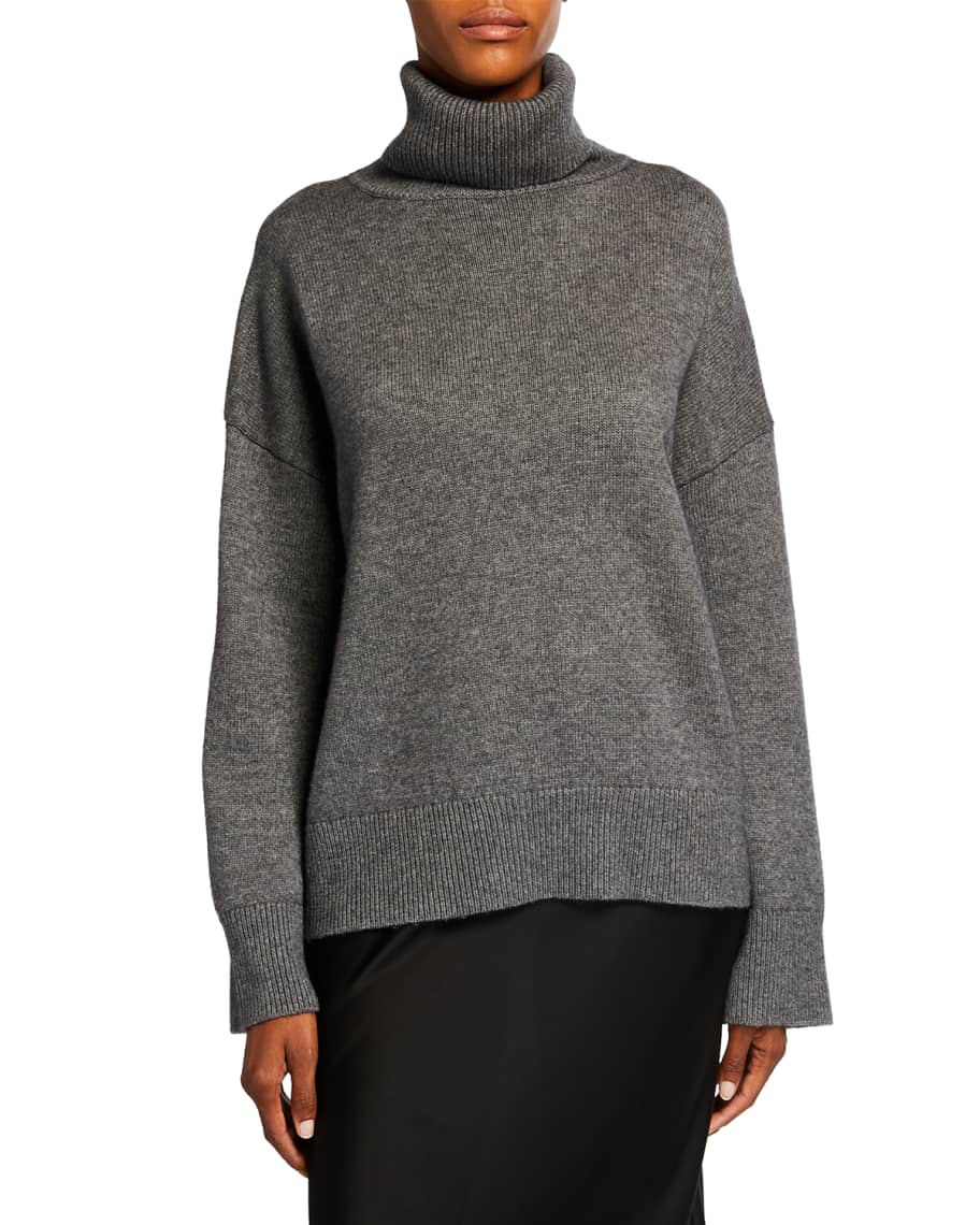 Co Wool/Cashmere Knit Turtleneck Sweater | Neiman Marcus