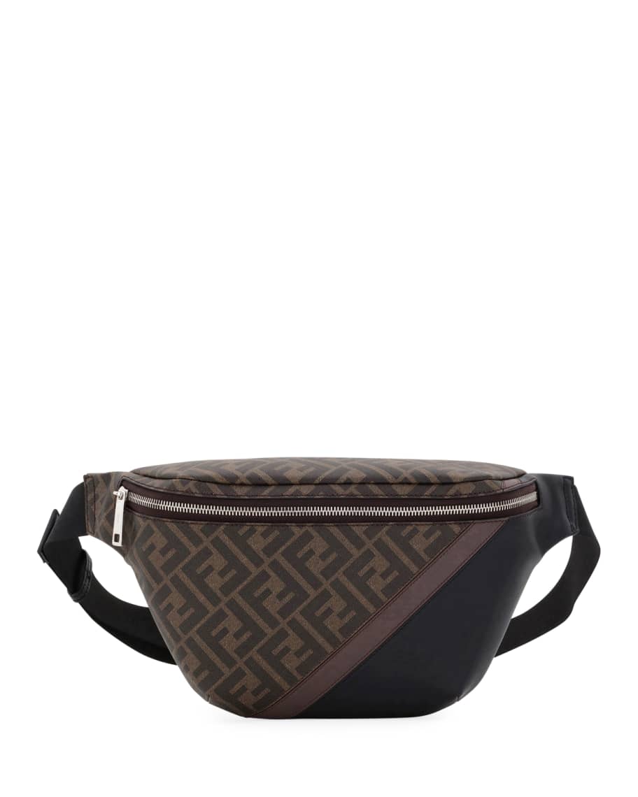 Fendi Men's FF Logo-Pattern Belt Bag | Neiman Marcus