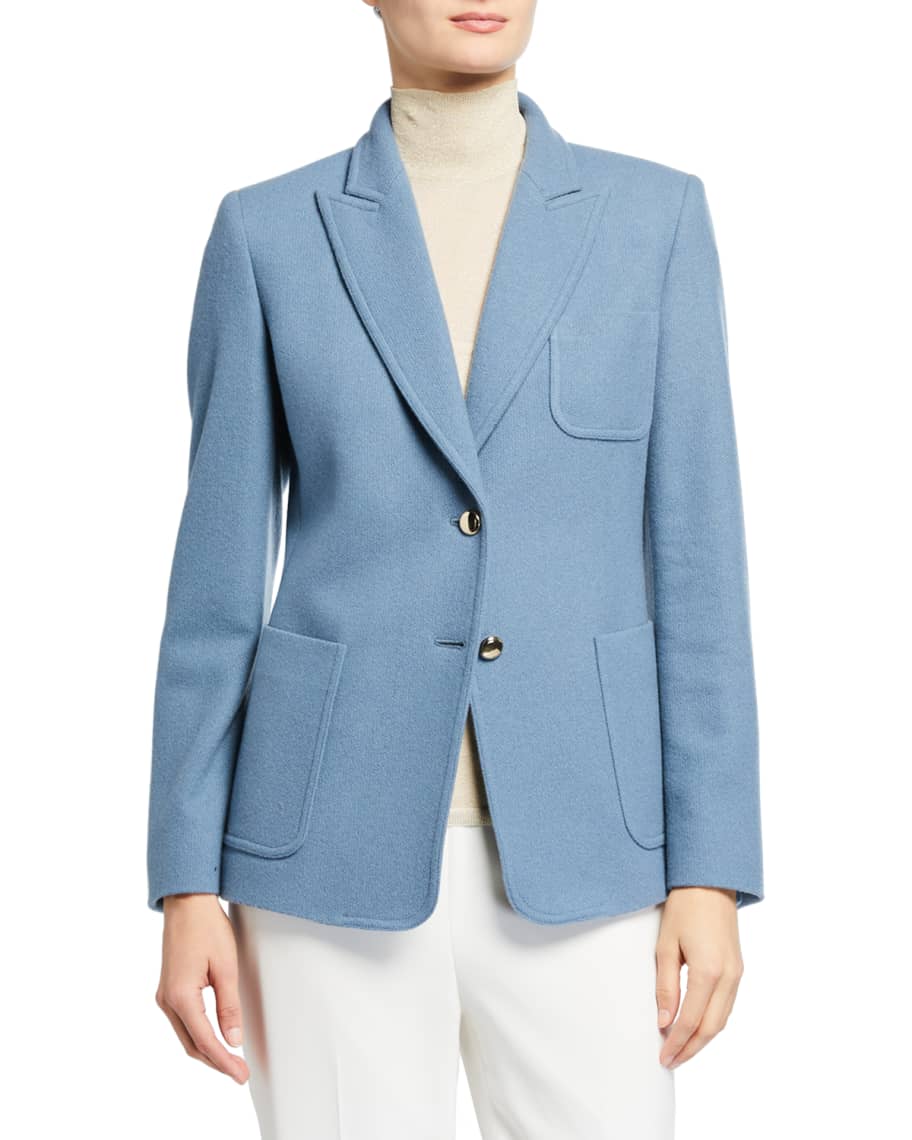Max Mara Zero Cashmere Classic Blazer Neiman Marcus