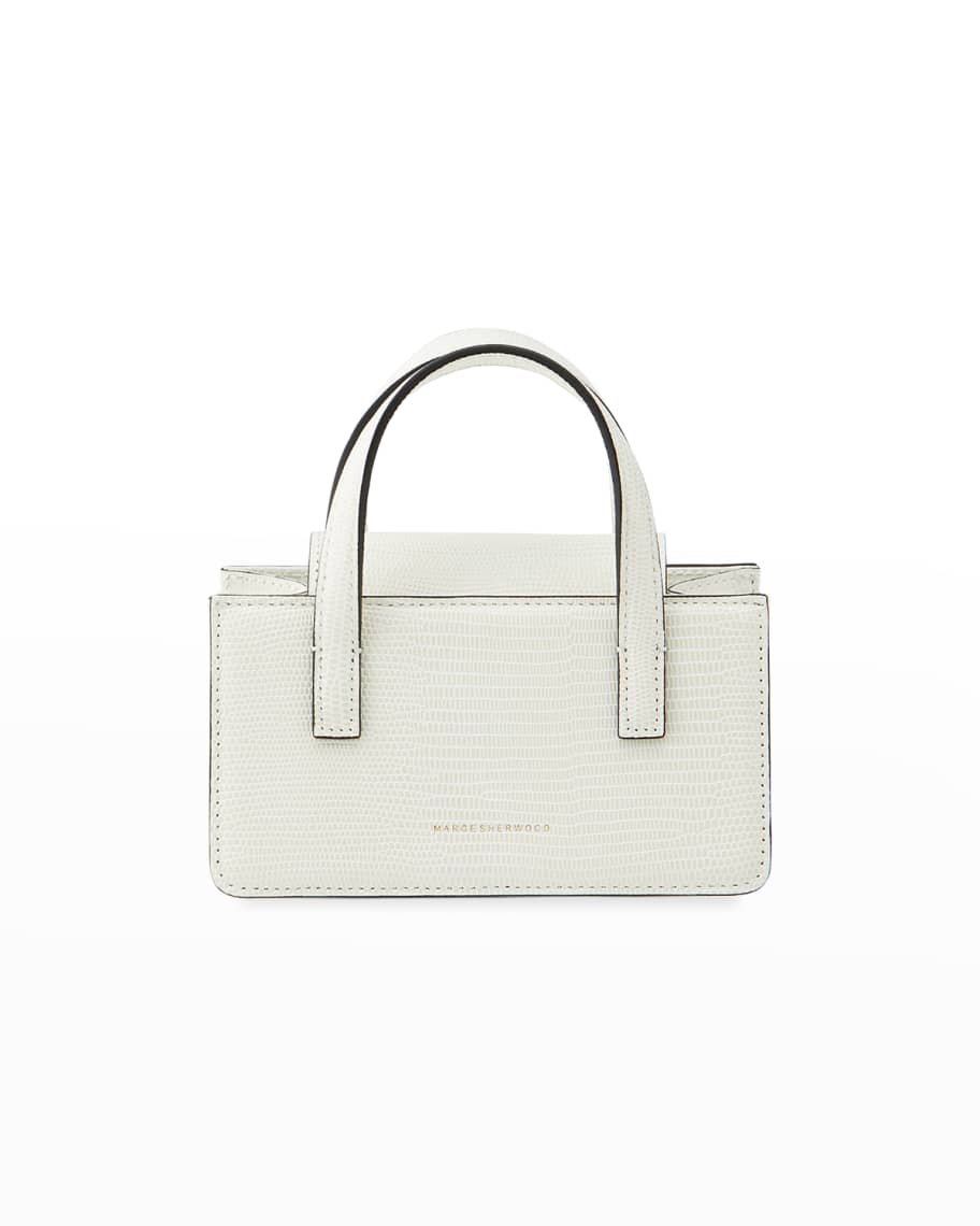 Marge Sherwood Off-white Buckle Bag in Black
