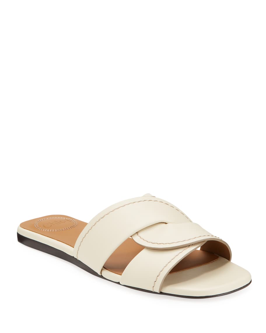 Chloe candice flat store twist slide sandals