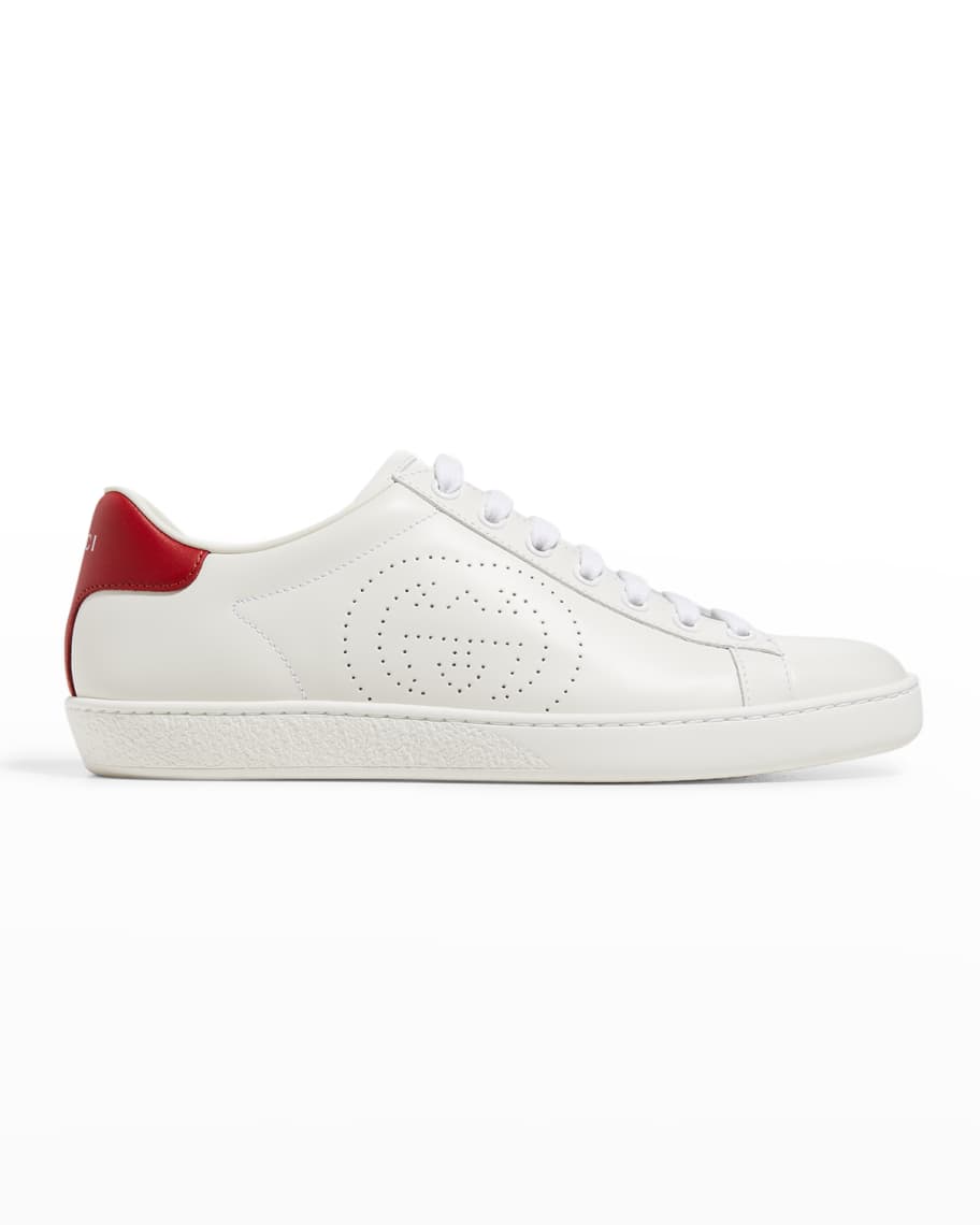 Gucci New Ace Perforated Leather Sneakers | Neiman Marcus